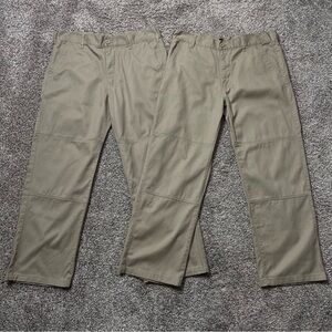 SP Collection Double Knee Khaki Work Pants Size 36 Bundle (2 Pair)